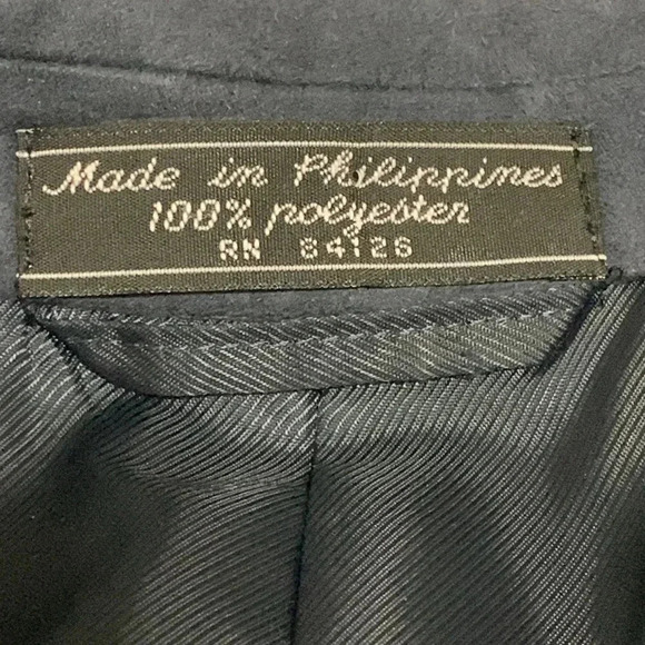 Men’s Gianelli Navy Suede Sports Coat Size 52L EUC - Picture 8 of 8